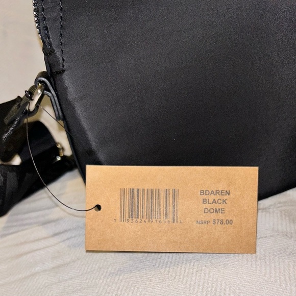 STEVE MADDEN BDAREN NYLON BLACK DOME BAG. MATTE BLACK. TRENDY+CHIC. NWTS. - Picture 8 of 15
